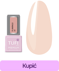 Lakier hybrydowy TUFI profi PREMIUM Flamingo 01 Lód morelowy 8 ml